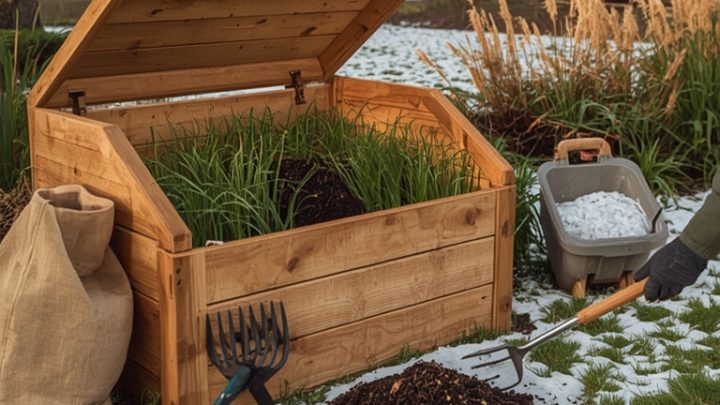 Kompost pod śniegiem – dlaczego trawa obficie odrasta w przedwiośniu