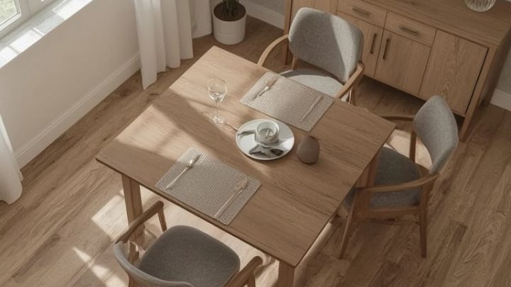 Kiedy przesunięcie nóg stołu przynosi więcej miejsca przy krzesłach